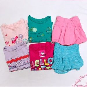 Bundle of girl’s top and skirts
